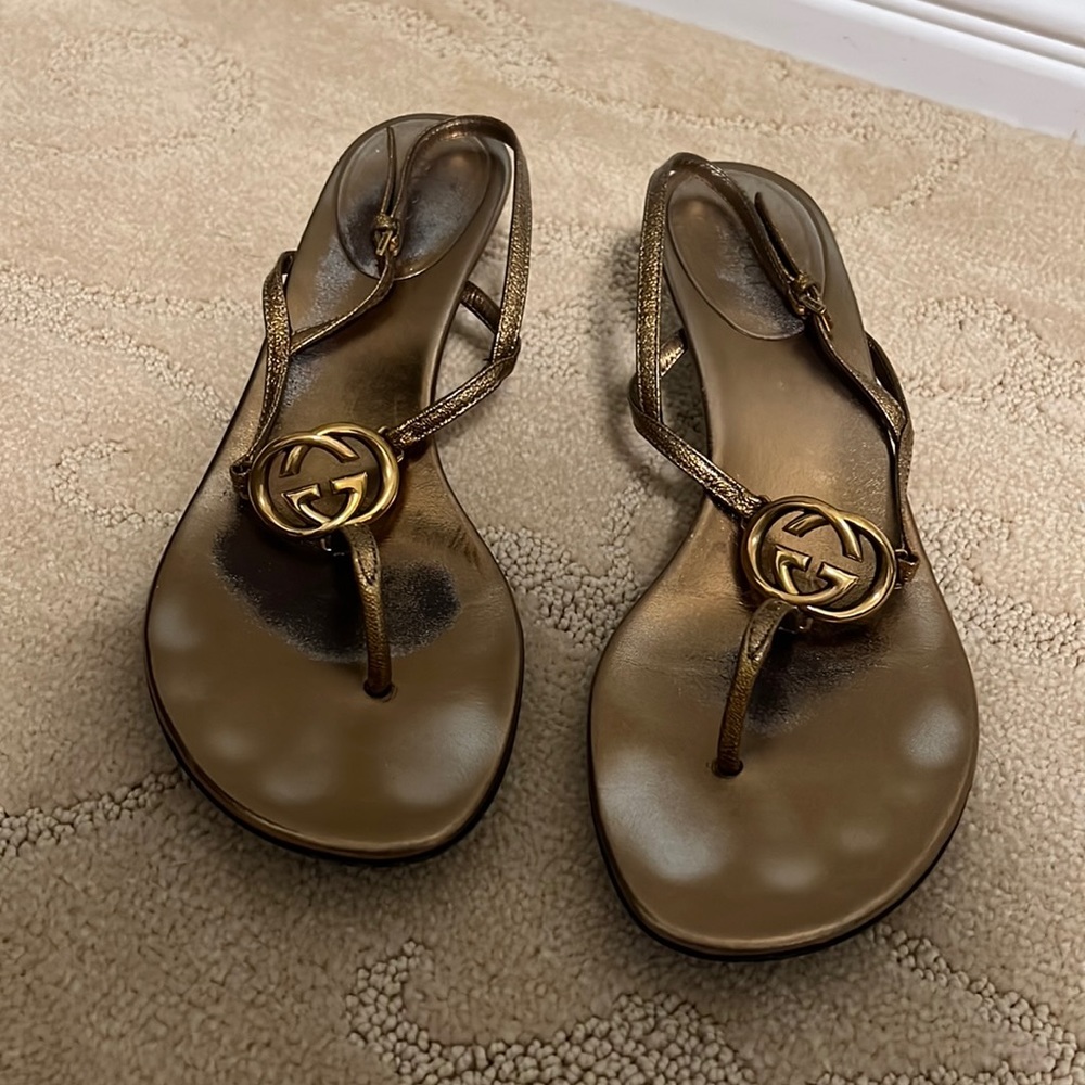 GUCCI Sandals GOLD